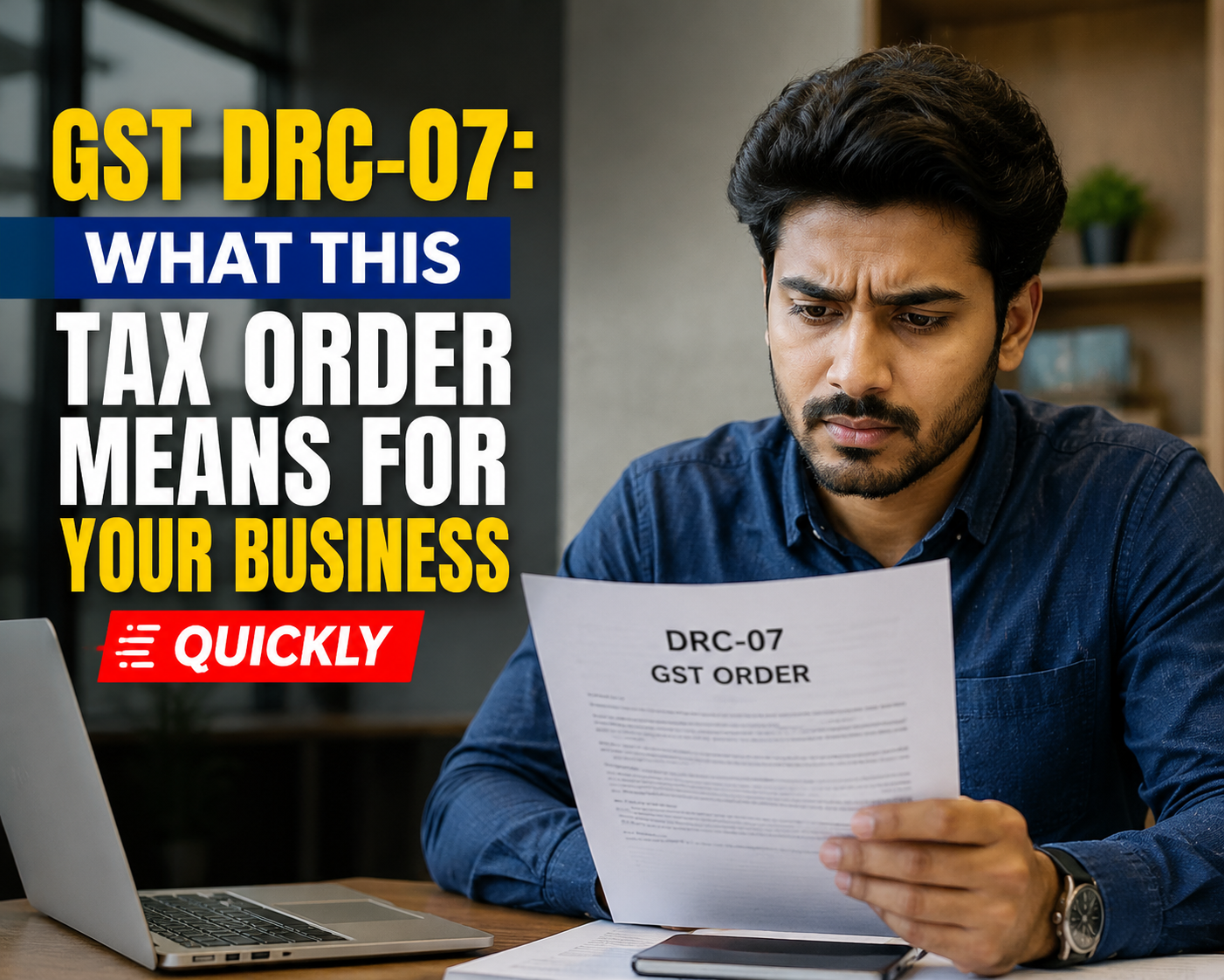 GST DRC-07: What This Tax Order Means For Your Business